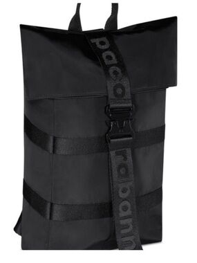 Paco Rabanne Black Nylon Phantom Backpack, Men’s or Unisex